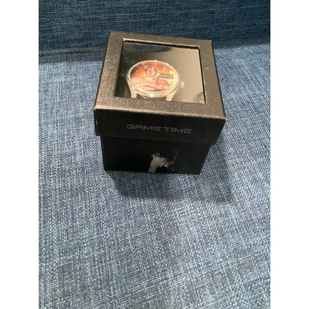 WWE Andre The Giant Watch Men's Size Black Leather Band Game Time New